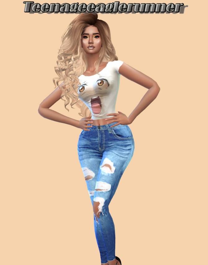 On the Run Skinny jeans at Teenageeaglerunner » Sims 4 Updates