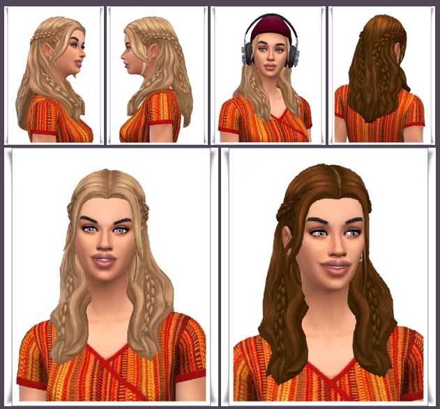 Sims 4 Behind Braids female at Birksches Sims Blog