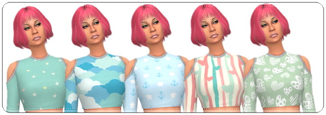 Sims 4 Get Famous Shirt Nr. 1 Recolors at Annett’s Sims 4 Welt