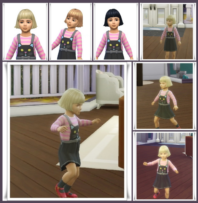 Sims 4 Toddler Symmetric Bangs at Birksches Sims Blog