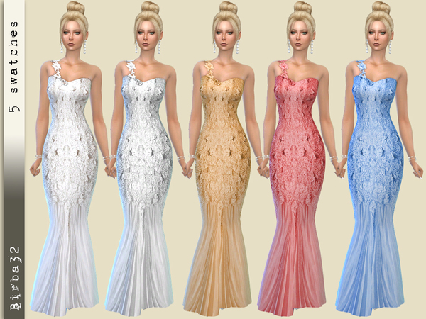 Sims 4 Wedding dress 18 1 by Birba32 at TSR
