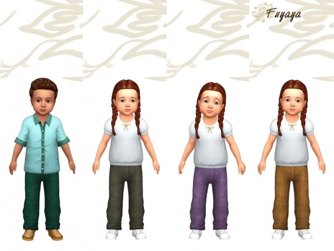 Sims 4 Bapy pants by Fuyaya at Sims Artists