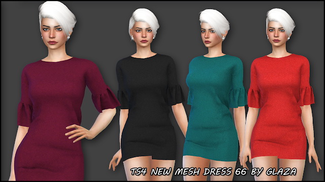 Sims 4 Dress 66 at All by Glaza