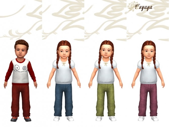 Sims 4 Bapy pants by Fuyaya at Sims Artists