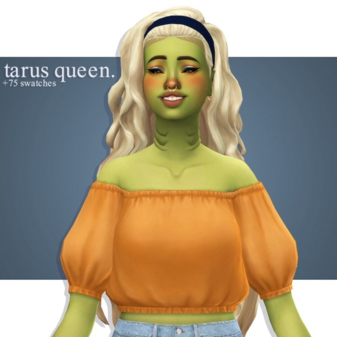 Sims 4 Simmandy‘s tarus queen hair recolors at cowplant pizza