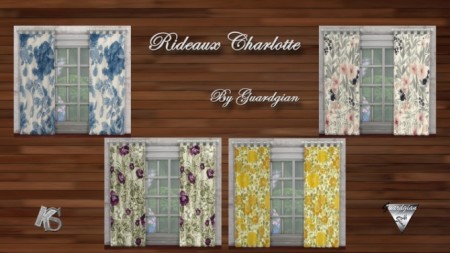 CHARLOTTE Curtains by Guardgian at Khany Sims