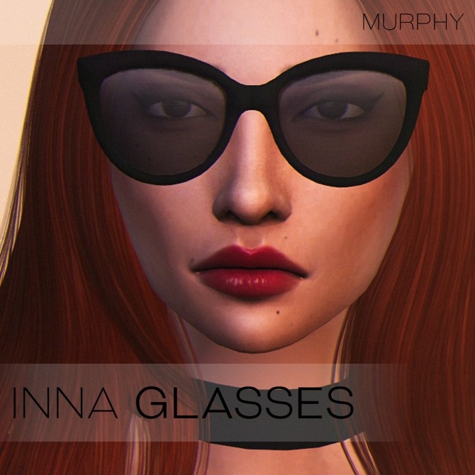 Sims 4 Inna Glasses by Victoria Kelmann at MURPHY
