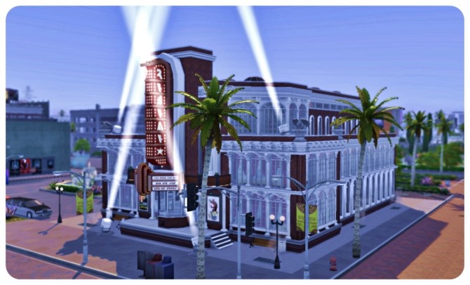 Sims 4 The Majestic  Get Famous Theater Build at SimDoughnut