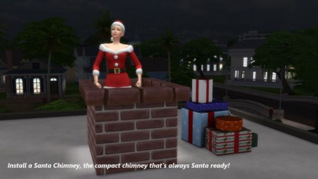 Santa Chimney by Snowhaze at Mod The Sims