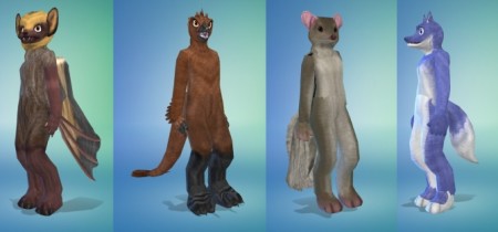Fursuit Costume Set 4 different types by LilyValley807 at Mod The Sims
