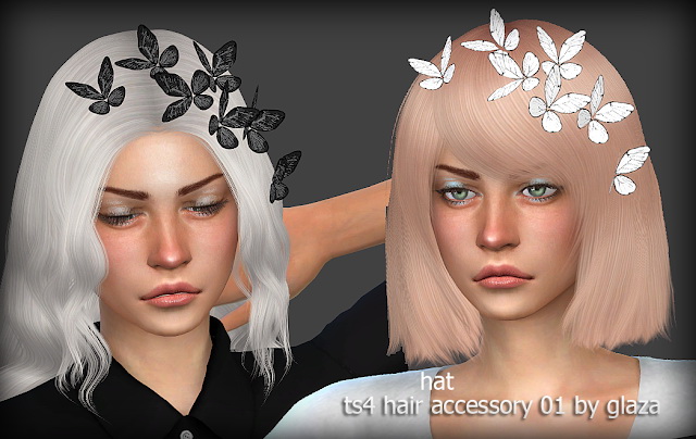 Sims 4 Hair accessory 01 at All by Glaza