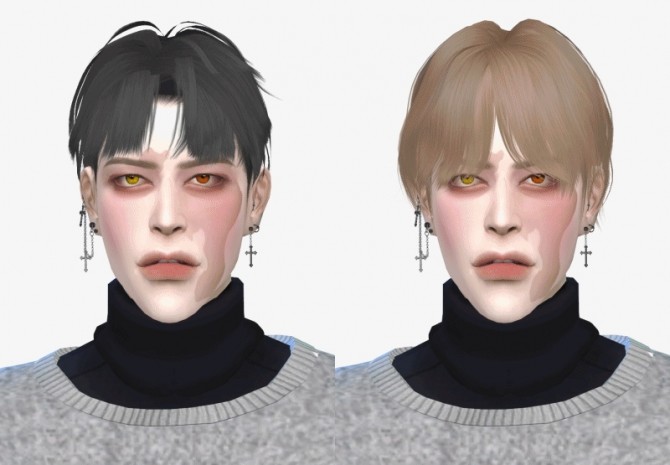 Sims 4 Hoseok & Taehyung Hair REVISIONS at EFFIE