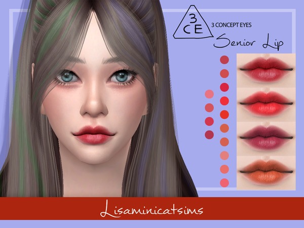 Sims 4 LMCS 3cE Senior Lip by Lisaminicatsims at TSR