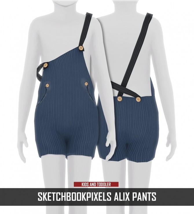Sims 4 SKETCHBOOKPIXELS ALIX PANTS KIDS AND TODDLER VERSION at REDHEADSIMS
