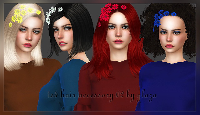 Sims 4 Hair accessory 02 at All by Glaza
