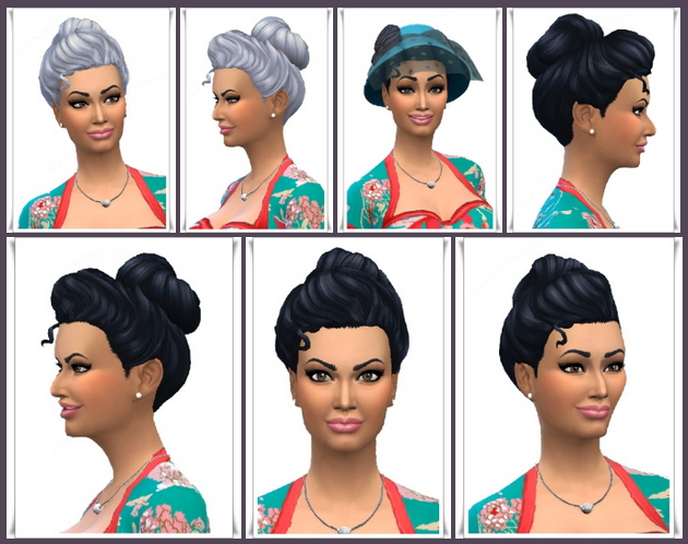 Sims 4 Victorian Bun Small at Birksches Sims Blog