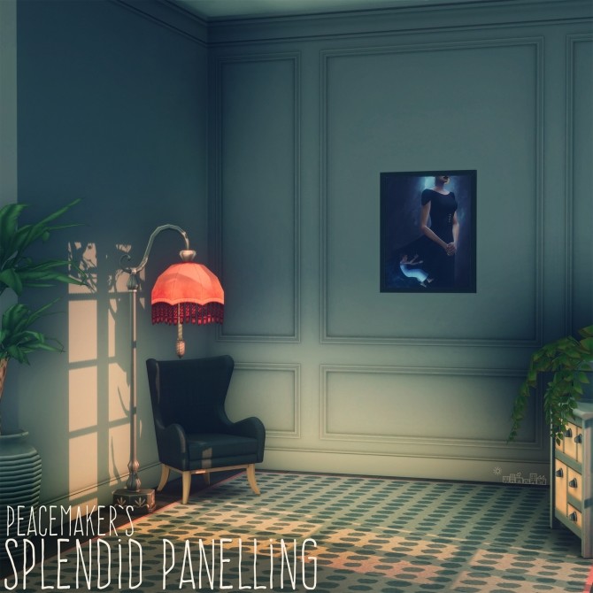 Sims 4 PEACEMAKER’S SPLENDID PANELLING in 48 Image Spectra colours at Picture Amoebae