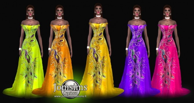 Sims 4 Lucanieve dress at Jomsims Creations