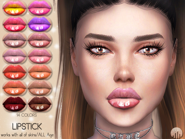 Sims 4 Lipstick BM03 by busra tr at TSR