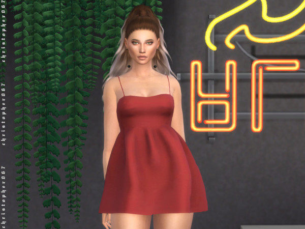 Sims 4 No Tears Dress by Christopher067 at TSR