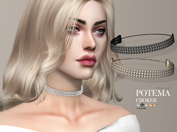 Sims 4 Potema Necklace Set by Pralinesims at TSR
