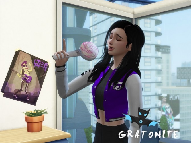 Sims 4 Twices Holdable Candy Bong (Lightstick) by GratoNite at Mod The Sims