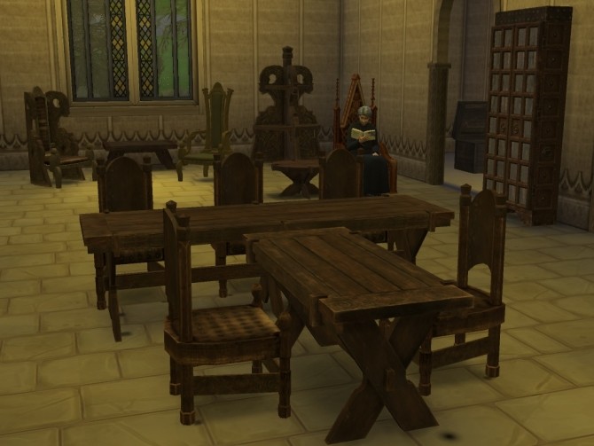 Sims 4 Skyrim Monastic library at Mara45123
