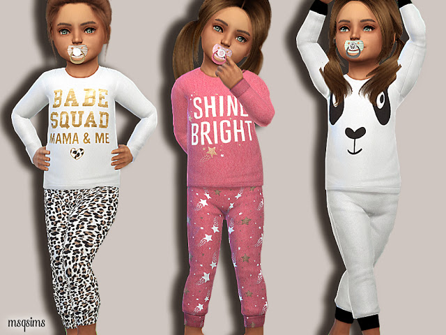 Sims 4 Toddler Sleepwear 01 at MSQ Sims