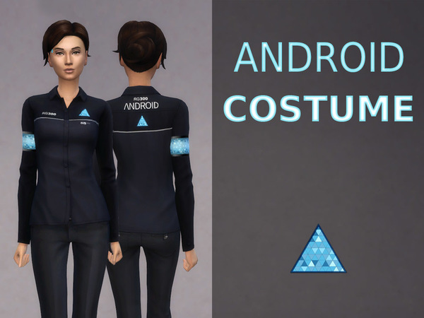 Sims 4 Android Costume by Leda at TSR