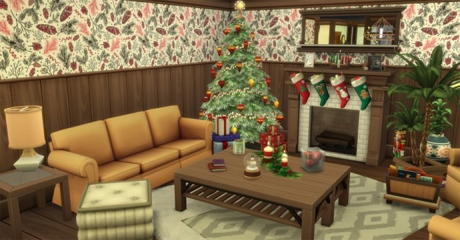 Sims 4 Christmas Walls by Chanchan24 at Sims Artists