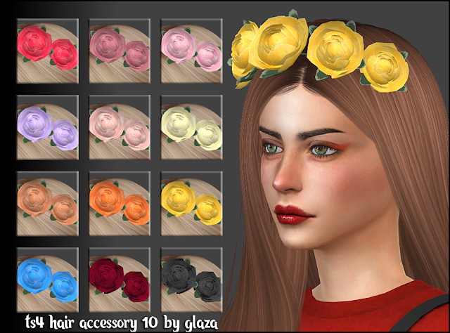 Sims 4 Hair accessory 10 at All by Glaza