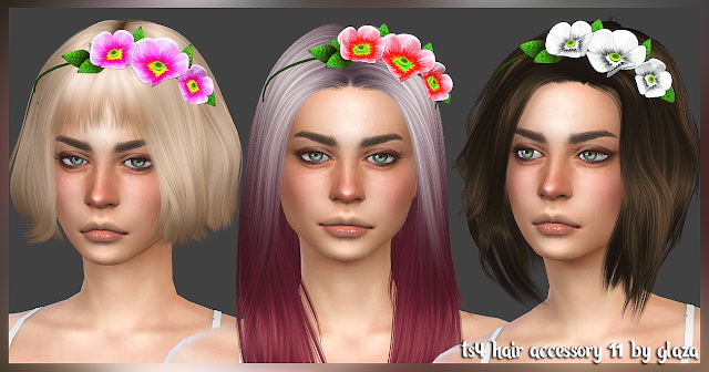 Sims 4 Hair accessory 11 at All by Glaza