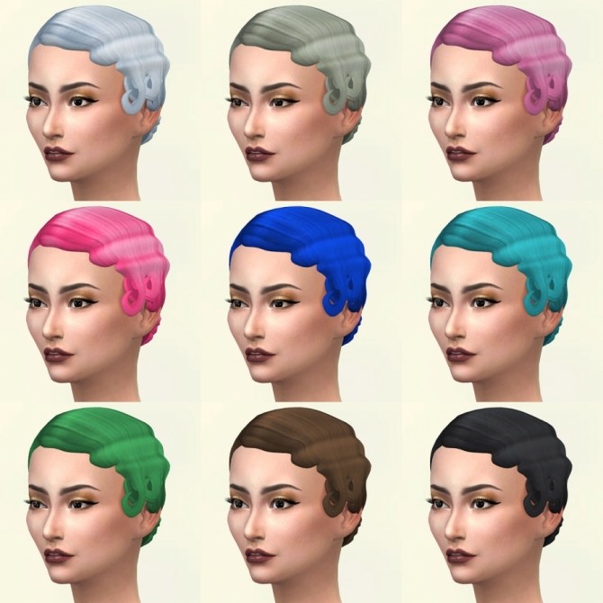 Sims 4 Marlene hair recolors by Delise at Sims Artists