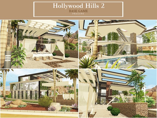 Sims 4 Hollywood Hills 2 house by Pralinesims at TSR