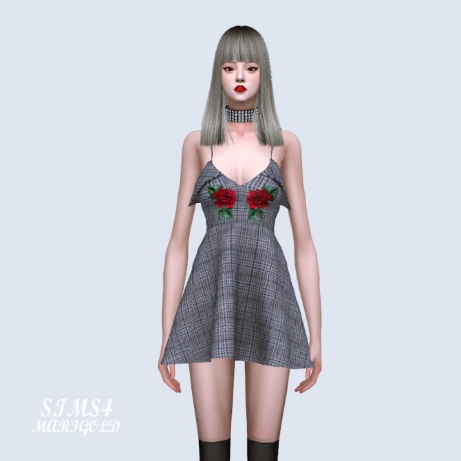 Sims 4 Rose Mini Dress at Marigold