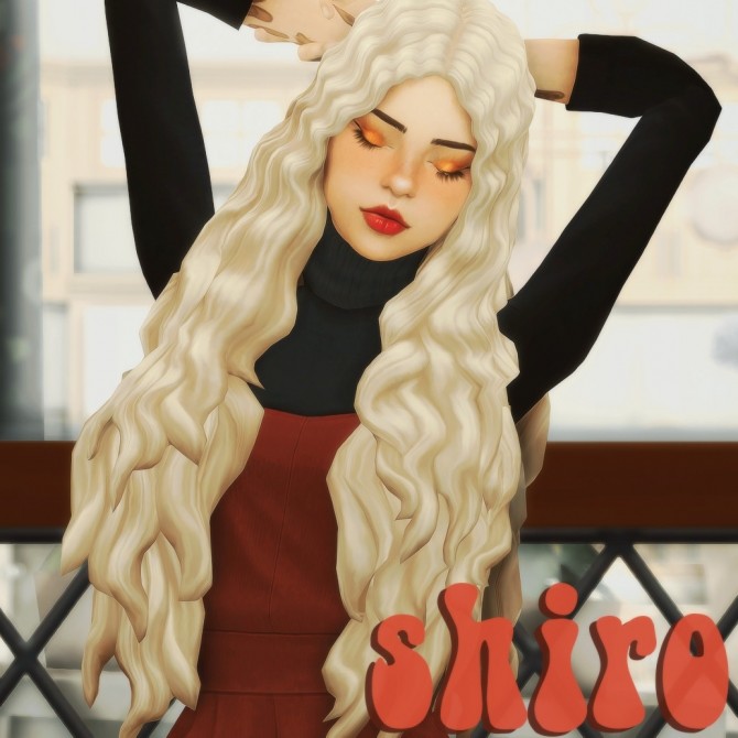 Sims 4 Simlotus simmandy’s shiro hair recolors at cowplant pizza
