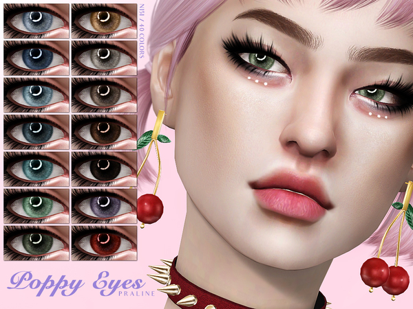 Sims 4 Poppy Eyes N151 by Pralinesims at TSR