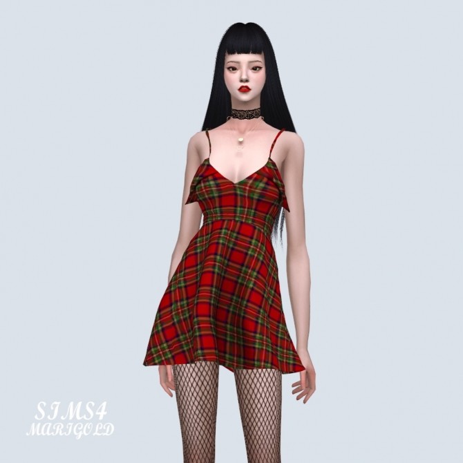 Sims 4 Rose Mini Dress at Marigold