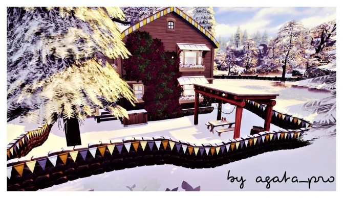 Sims 4 Winter Harbor at Agathea k