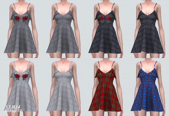 Rose Mini Dress at Marigold » Sims 4 Updates
