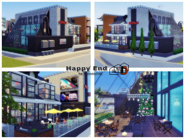 Sims 4 Happy End restaurant by Danuta720 at TSR