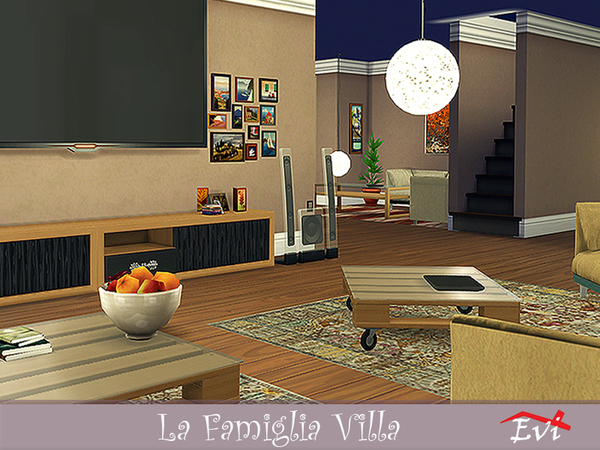 Sims 4 La Famiglia villa by evi at TSR