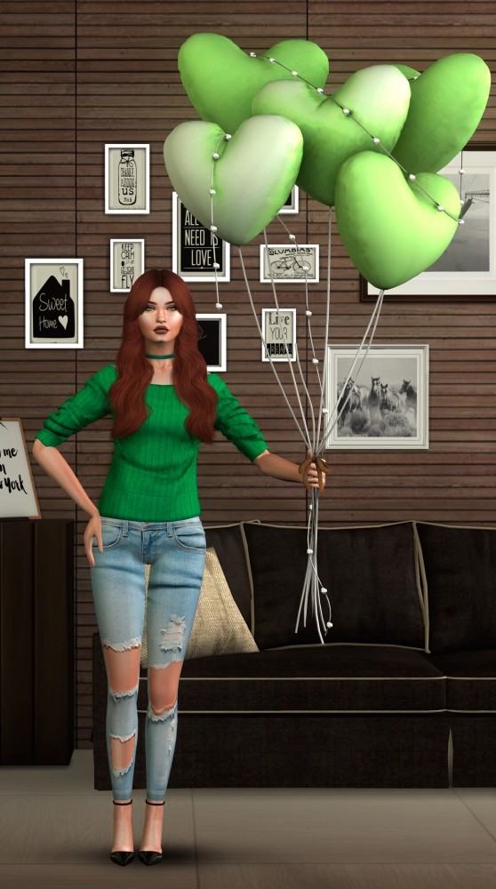 Sims 4 Pose Pack with Balloons at Astya96