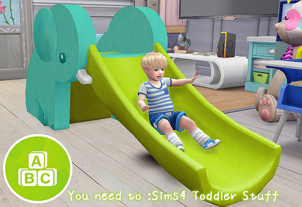 Sims 4 Elephant slide (Toddler) at A luckyday