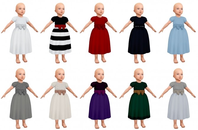 Sims 4 Taffeta Dress at Onyx Sims