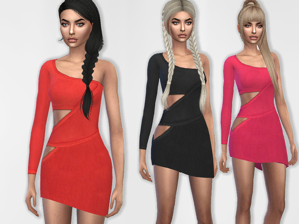 Sims 4 Sirena Dress by Puresim at TSR