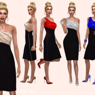 MFS Lavinia Dress by MissFortune at TSR » Sims 4 Updates