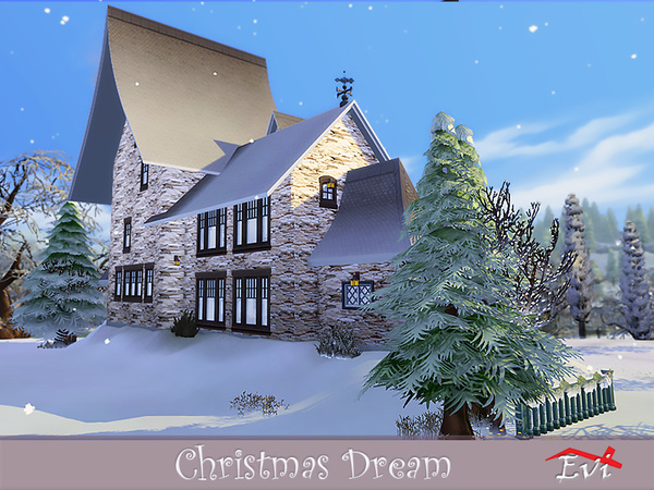 Sims 4 Christmas 2018 Dream house by evi at TSR