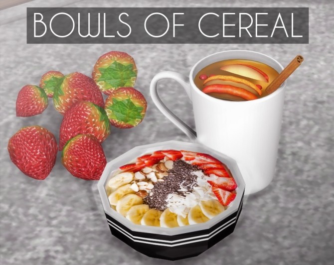 Sims 4 Bowls of Cereal at Descargas Sims