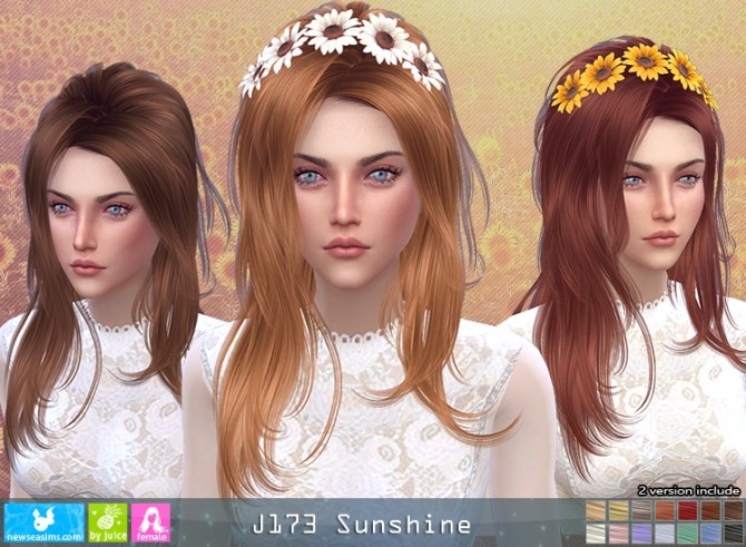 Sims 4 J173 Sunshine hair (P) at Newsea Sims 4
